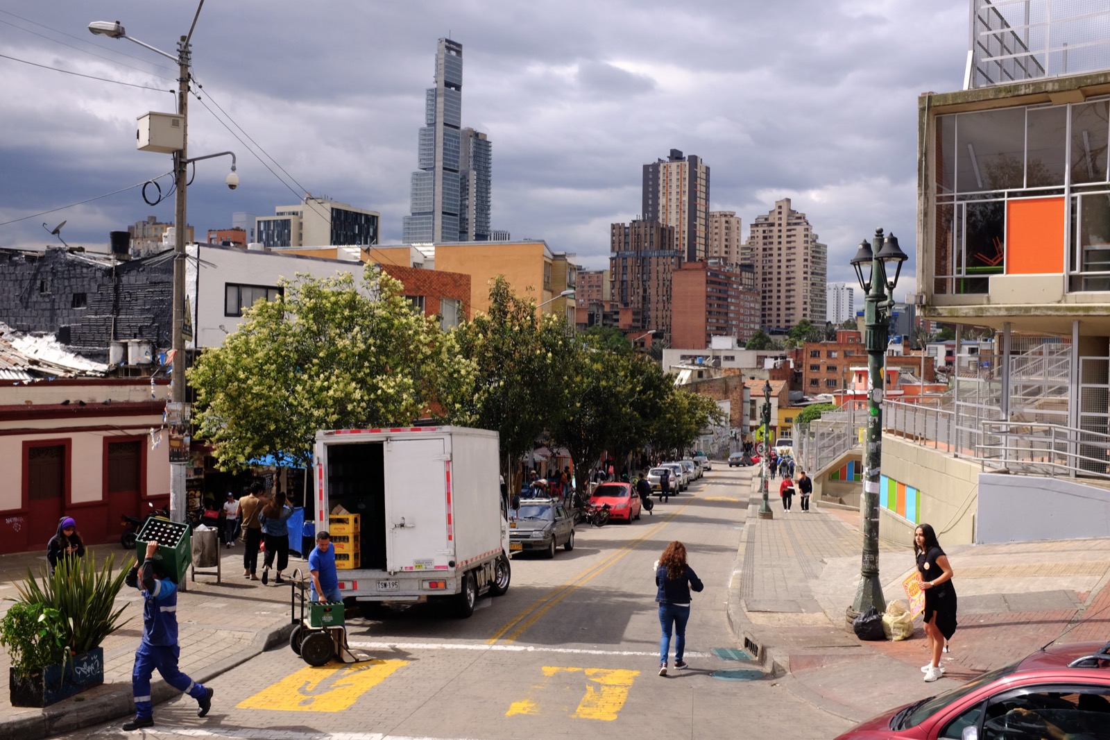 Esquina de una calle de Bogota